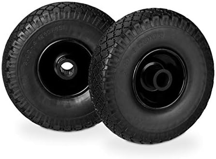2x 10" PUNCTURE PROOF SACK TRUCK TROLLEY WHEEL 4.10/3.50-4