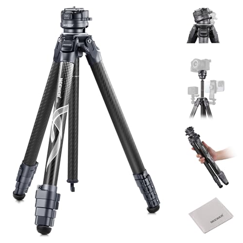 Trépied caméra Neewer LT32 en carbone avec rotule et axe amovible