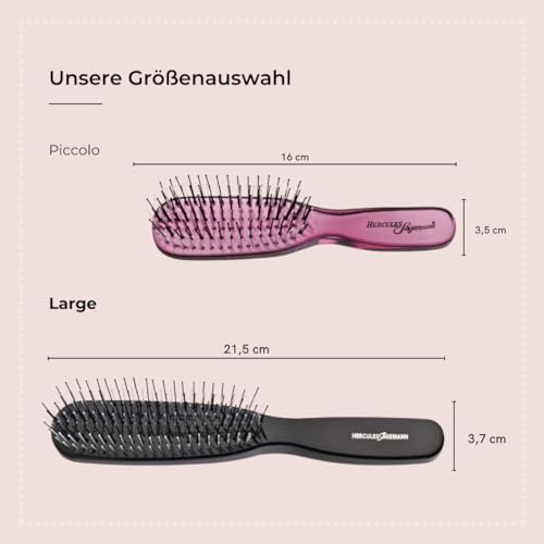 Brosse démêlante à 6 rangées Hercules Sägemann pour votre routine beauté - 5