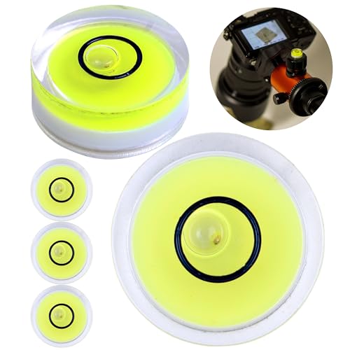 Niveau à bulle, paquet de 5, Ø 12 mm de diamètre, mini niveau à bulle pour appareils photo, camping et caravanes, nullite