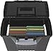 Storex Portable Letter/Legal Filebox with Organizer Lid, Letter/Legal Files, 14.5