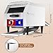 HTTSICHI Commercial Conveyor Toaster w/ 2 Slice Wide Slot, 300 Slice/hour Commercial Toaster w/ 10.1’’ Wide and 3‘’ Opening, Industrial Kitchen Cooking bagel w/Stainless Steel and Heavy Duty