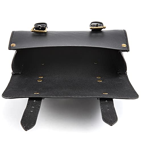 Motorrad Satteltasche Mini Motorradgabel Lenker Pu Leder Werkzeug Aufbewahrungstasche (A)