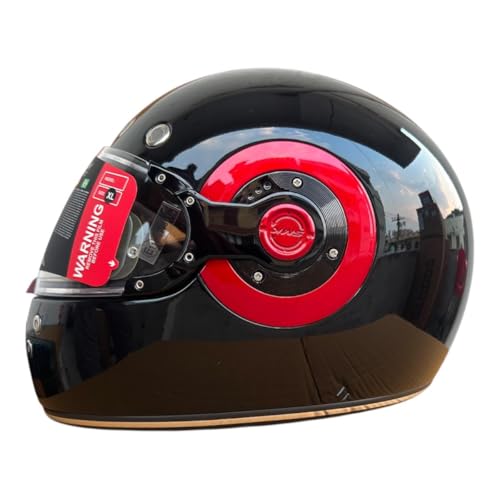Image of SMK Retro Solid Full Face Helmet, Pinlock 70 Ready, ISI DOT ECE Certified
