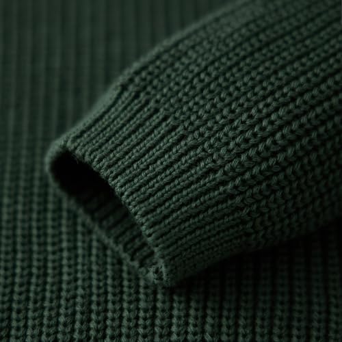 Mommy and Me Family Matching Sweaters Family Solid Color Long Sleeve Ribbed Chunky Knit Sweatshirt Pullover Tops4