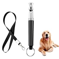 LBJFYHJN Hundepfeife Hochfrequenz Lautlos – Ultrasonisches Anti-Bell-Hunde-Zubehör mit Lanyard, Verstellbares Hundepfeife für alle Rassen - Schwarz