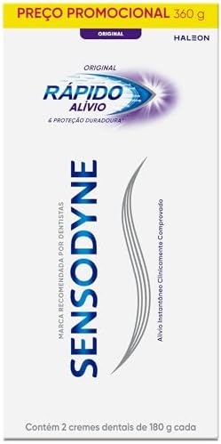 Sensodyne NOVO Creme Dental para Sensibilidade Rápido Alívio e Pr...