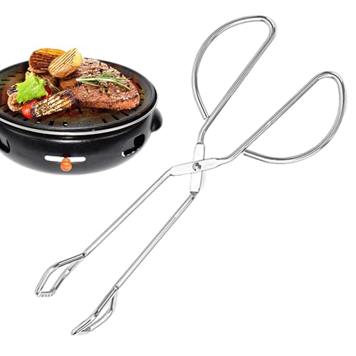 Pinzas de cocina – Pinzas de servicio de acero inoxidable antiadherentes para alimentos | para la cocina – Para barbacoa a la parrilla panadería Patio trasero Picnique Camping Restaurant Hotel