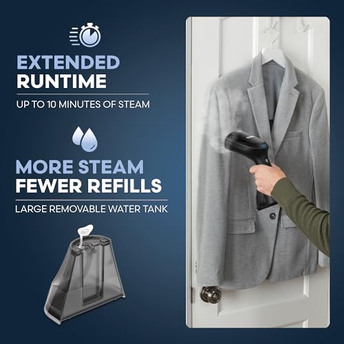 Conair Handheld Garment Steamer Black thumbnail 5