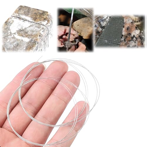 2M Diamant Drahtsäge, 0.2/0.4mm Metall Seilsäge, Schneidedraht, Sägedraht für Schneiden Diamant, Jade, Fliesen, Metall, Bernstein, Marmor und Granit Schneidwerkzeug
