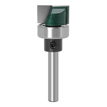 Yakamoz 1 / 4 Inch Shank Flush Trim Plunge Template Router Bit with Ball Bearing Hinge Mortising Router Bit Cutter Woodworking Tool، 3 / 4 & quot؛ قطر القطع