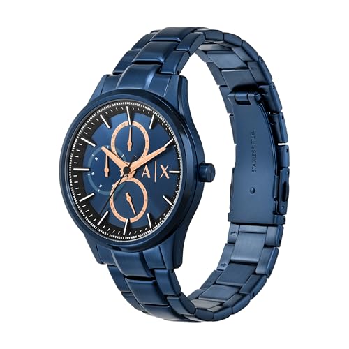 Image of A|X Armani Exchange Men's Multifunction Analog Watch, Necklace Gift Set Stainless Steel Watches for Men
