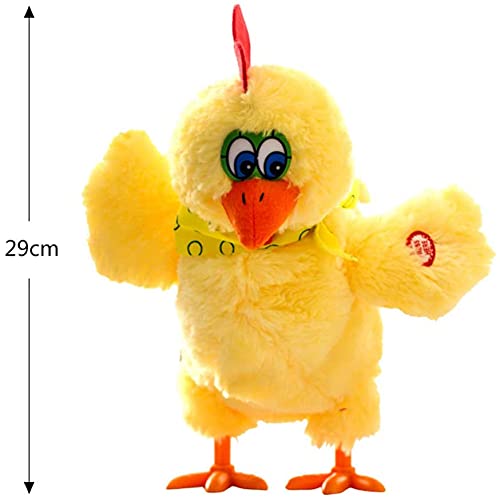 Dilara Verrücktes Eierlegendes Huhn Spielzeug mit Musik für Kinder, Babys und die gesamte Familie I Sprechendes Plüschtier Macht Interaktive Geräusche, legt Ei, Singt und Tanzt
