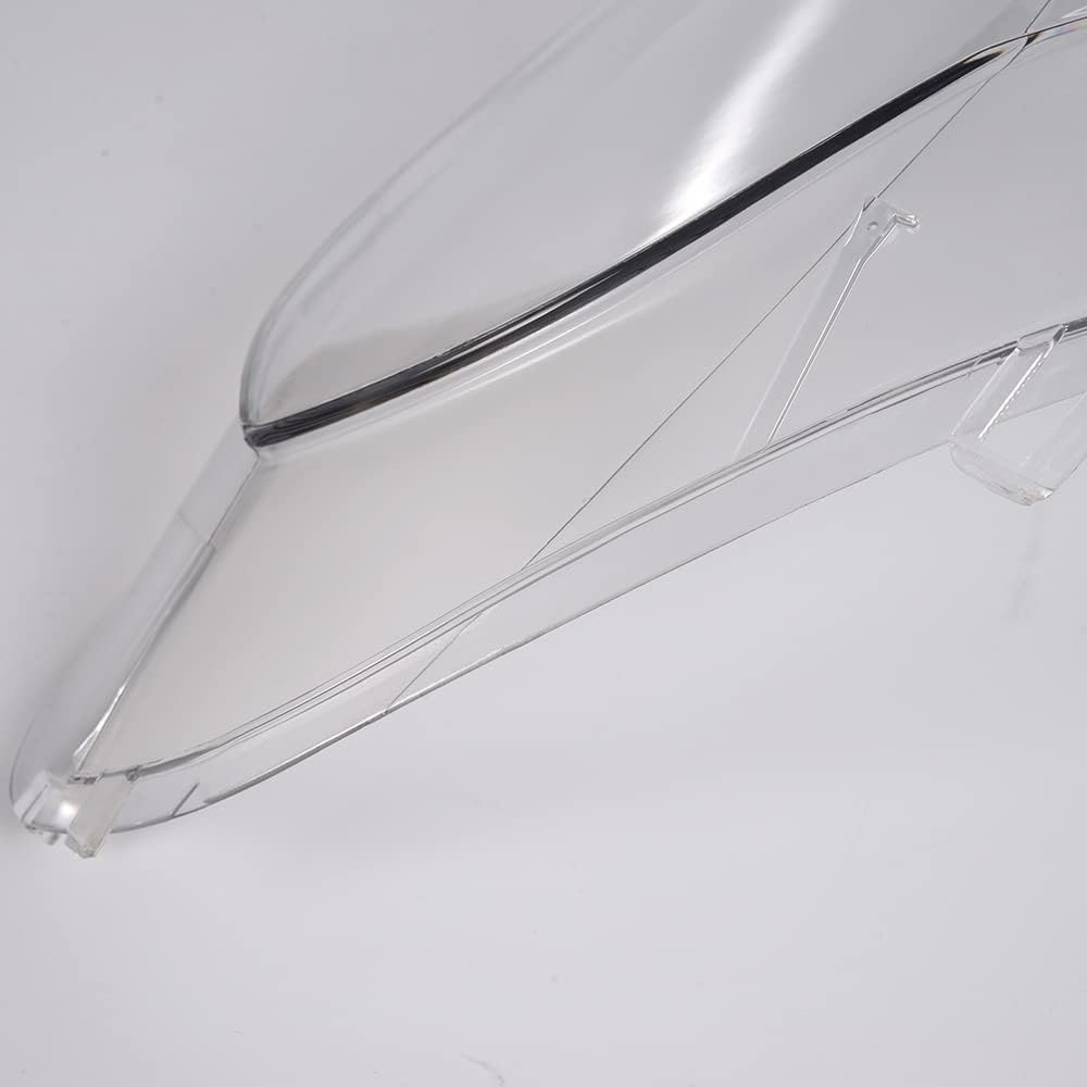 CNNELL Headlights Headlamps Lense Clear Lens Cover Replacement Compatible with 2007 2008 2009 2010 2011 2012 BMW X5 E70 4-Door(Clear)