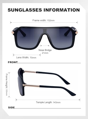 Image of Classic Men's Sunglasses Metal Frame Shades(99278)