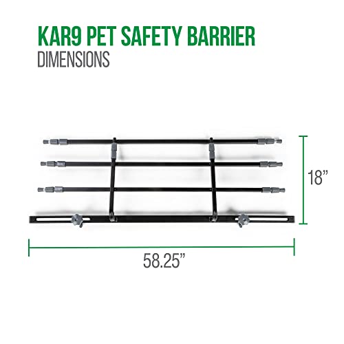 Image of Sherpa Kar9 Guard Rail Universal Car Travel Barrier - Black, One Size