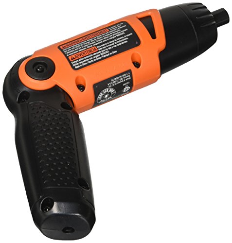 BLACK+DECKER Cordless Screwdriver with Pivoting Handle, 3.6V (Li2000)