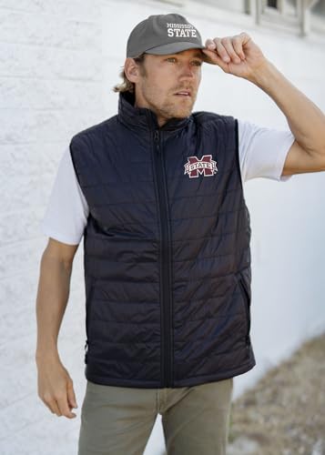 Sorority Letters Shop Mississippi State University Men's Puffy Zip Up Vest3