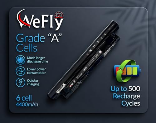 Image of MR90Y Battery for Dell Inspiron 17 5000 Series 15 3521 3543 3421 3542 3537 5721 5537 i3531 17-3721 17-5748 17-5749 15-3878 m531r-5535 m731r-5735 Latitude14 3000 3540 Series XCMRD P40F (3521)