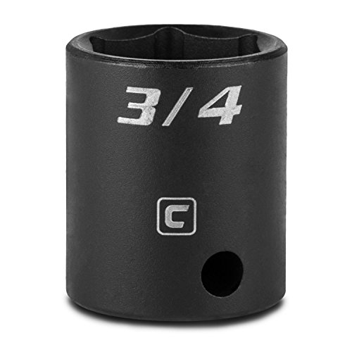Capri Tools 3/4-Inch Shallow Impact Socket 3/8-Inch Drive 6-Point SAE