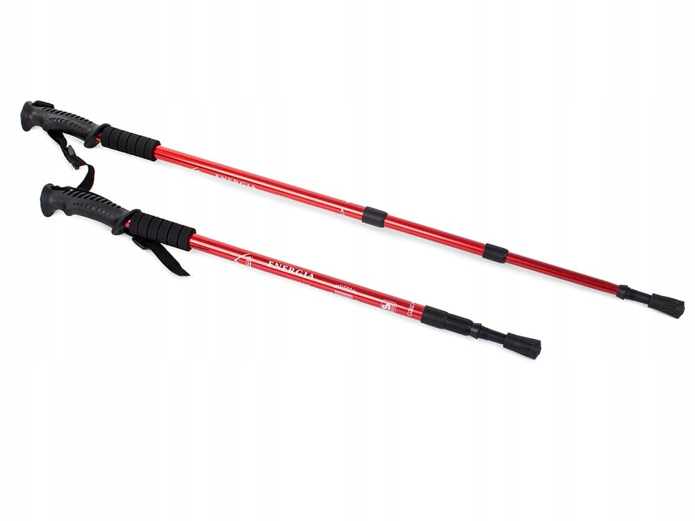 Bastoni da trekking con sistema anti-shock - marcia nordica e trekking | alluminio leggero e resistente | Bastoni Nordic Walking - Multisuperficie ed estensibile - 1 paio 135 cm