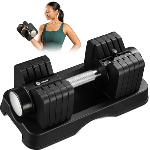 Lifepro Adjustable Dumbbells Set - 5in1-15lb 25lb 43lb 55lb weigh...