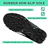 Waterproof Safety Shoes Men Lightweight Steel Toe Cap Trainers Women Non Slip Safety Trainers-Black-11 UK #3