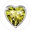 B.August(Peridot)-Heart Cut