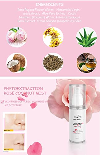 M&A Beauty Organic Rose Water/Toner 100Ml - Face Mist Soothing And Hydrating And Reduces Redness #TOP4