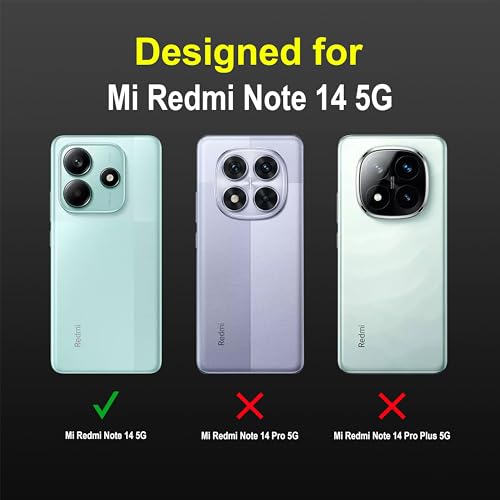 Image of Zapcase Back Case Cover for Mi Redmi Note 14 5G | Compatible for Mi Redmi Note 14 5G Back Cover | Liquid Silicon Magic Case with Camera Protection | Black