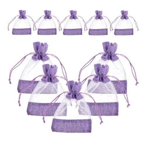 Bolsas de saco vacías de lavanda con cordón, 10 pcs miniatura 1