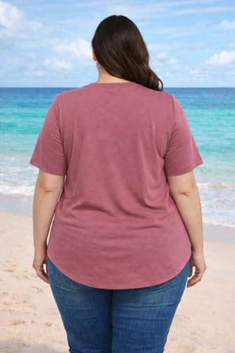Image of In Love Women's Graphic Printed Cotton Plus Size Longline T-Shirt | Cotton fabric - soft longline T-shirt with easy plus-size fit