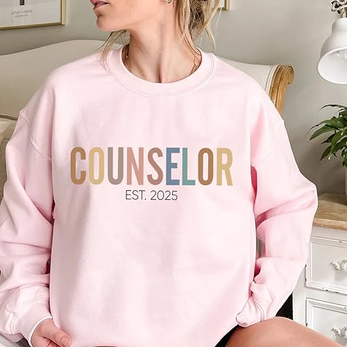 Personalized Counselor Sweatshirt, Custom Mental Health Therapist Shirt, Therapy Gift, Gift for Social Worker3