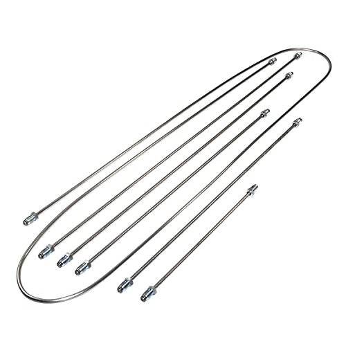 Línea de freno de acero inoxidable Kuhltek Motorwerks 113698723s de alta resistencia