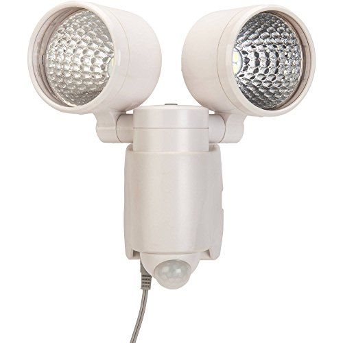 Brinks LED Solar Powered Motion-Activated Security Light, White