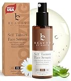 Face Tanner Serum - USA Made with Natural & Organic Ingredients, Sunless Self Tanner for Face with Anti-Aging Hyaluronic Acid, Non Toxic Bronzing Serum for Streak-Free Fake Tan & Natural Glow