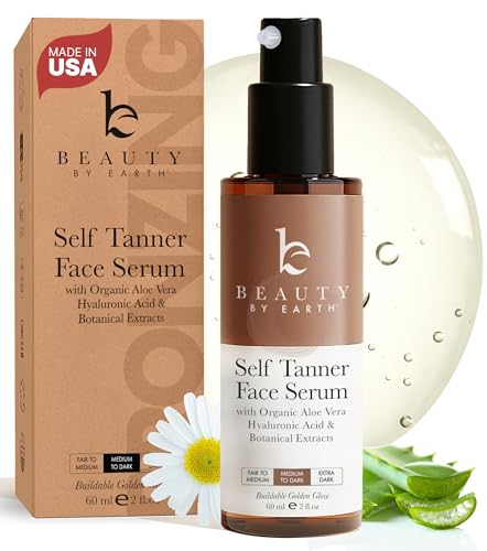 Face Tanner Serum - USA Made with Natural & Organic