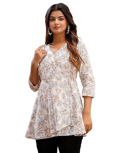Image of feranoid Women Cotton Angrakha Kurti