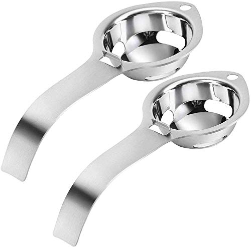 BETOY Separador de Yemas, Separador de Claras de Huevo, 304 Separador de Huevo de Cocina en Acero Inoxidable