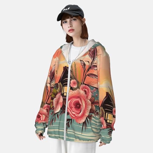 Chaqueta con protección solar UPF 50+ negra para hombre y mujer miniatura 4