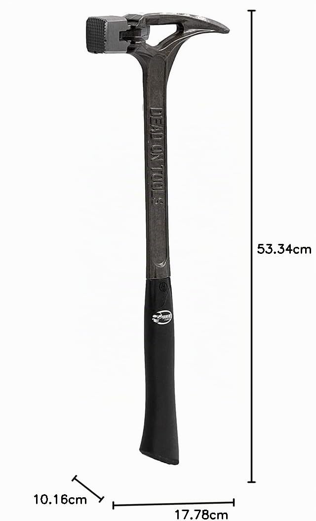 Dead On DOS22M - Martillo de acero fresado de 18 pulgadas (623.7 g)