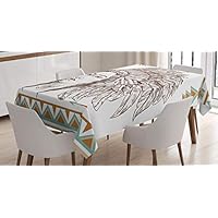 Nappe Extérieure Alice Au Pays Des Merveilles 145x210 Cm - Lavable, Imperméable, Motif Coloré - Pour Pique-nique, Jardin, Barbecue