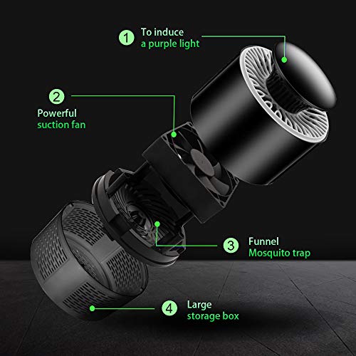 KKmoon Lâmpada doméstica do assassino do mosquito de inalação Lâmpada da armadilha do mosquito Inset