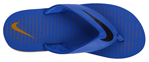 Image of Nike Men's Chroma 5 Hyper Cobalt /Blk-Gold Leaf Flip Flops Thong Sandals