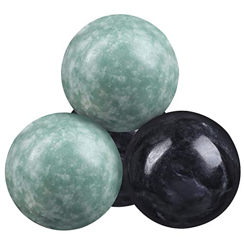 TOVINANNA Hand Massage Tools 2 Sets Marble Round Exercise Balls for Relief Muscle Relaxation