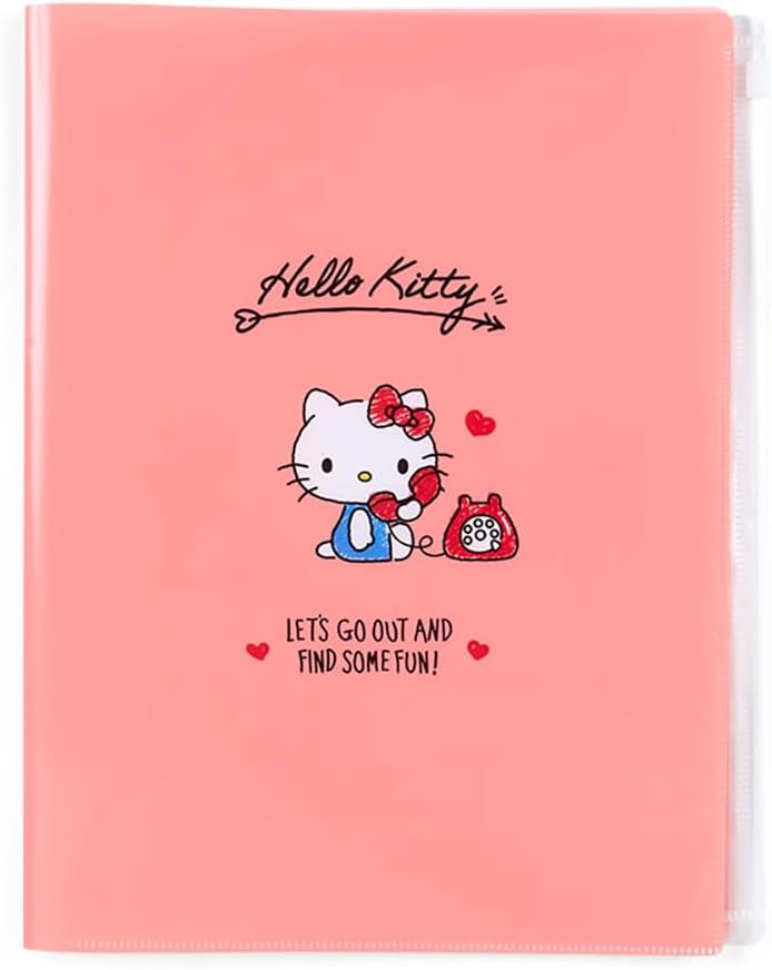 Sanrio 549801 Pochacco Zippered 6-Pocket Clear File