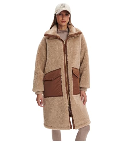 Amazon.com: Varley Women's Theia Reversible Coat, Light Taupe