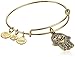 Alex and Ani Hand of Fatima III Bangle Bracelet, Rafealian Gold, Expandable