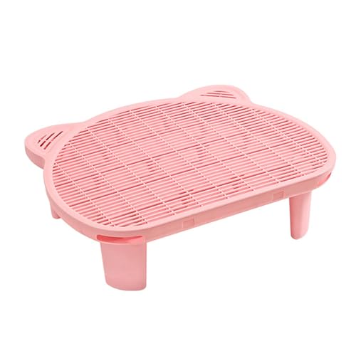 SpaceTime Dual-Layer Cat Litter Mat, 20.08x15.94x5.91 in, Pink