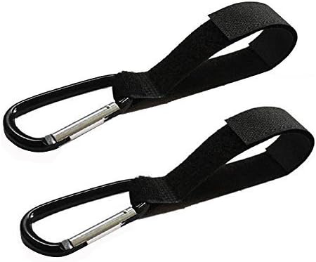 Wholesale Solutions Ltd - 2x Universal Buggy Mummy Clips Pram Pushchair Shopping Bag Hook Carabiner Clip